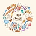 I love cooking poster