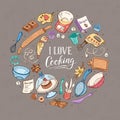 I love cooking poster