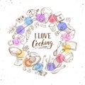 I love cooking poster