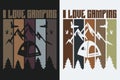 I Love Camping, Camping Shirt, Outdoor Shirt, Mountain Shirt, Camping Lover Shirt, Adventure Shirt, Travel Shirt, Camping Gift, Royalty Free Stock Photo