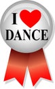 I Love Dance Button/eps