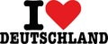 I love deutschland - german Royalty Free Stock Photo