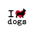 I Love Dogs icon.