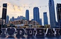 I love Dubai sign