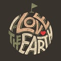 I Love the Earth t-shirt design