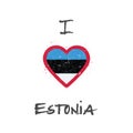 I love Estonia t-shirt design.