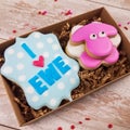 I Love Ewe Sugar Cookie in a Gift Box