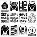 I Love game. Best gamer ever. Night runner SVG editable, illustrations design