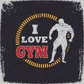 I Love Gym Royalty Free Stock Photo