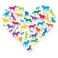 I love horses concept Royalty Free Stock Photo