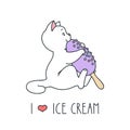 I love ice cream