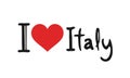 I love Italy symbol