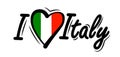 I Love Italy vector