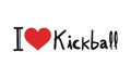 I love kickball symbol