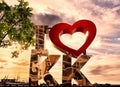 I Love KK. Royalty Free Stock Photo