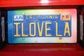 I Love LA Vanity License Plate