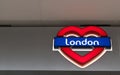 I Love London - Neon sign: London written on a blue background
