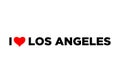 I Love los angeles typography with red heart. Love los angeles lettering