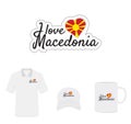 I love Macedonia Logo, Heart Flag