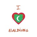 I love Maldives t-shirt design.