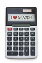 I Love Math Calculator Royalty Free Stock Photo