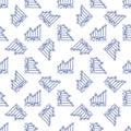 I Love Math vector Mathematics Graph concept line seamless pattern