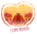 I Love Mexico design