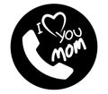 I Love Mom Icon Design