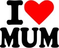 I love Mum Royalty Free Stock Photo