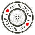 I Love My Bicycle emblem