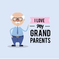 I love my grandparents card design