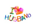 I love my husband. Vector Royalty Free Stock Photo