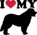 I love my Leonberger silhouette