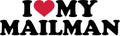 I love my mailman Royalty Free Stock Photo