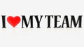 I love my team concept Royalty Free Stock Photo