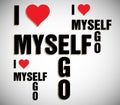 I love myself Royalty Free Stock Photo