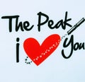 I love The peak sign