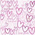 I love pink background with hearts