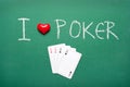 I love poker Royalty Free Stock Photo