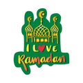 I Love Ramadan greeting card.