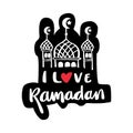 I Love Ramadan greeting card.