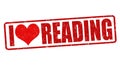 I love reading sign or stamp