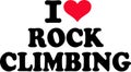 I love rock climbing