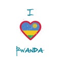 I love Rwanda t-shirt design.