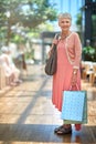 I love sales. Full length portrait of a senior woman out on a shopping spree. Royalty Free Stock Photo