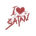 I love satan symbol