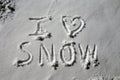 I love snow