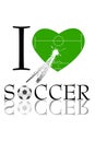 I love soccer Royalty Free Stock Photo