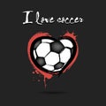 I love soccer Royalty Free Stock Photo