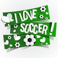 I Love Soccer Royalty Free Stock Photo
